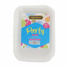 Techpak Medium White Tray 25Pc