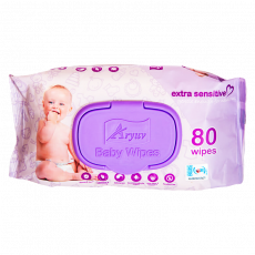 Aryurv Polybag Baby Wipes 80S
