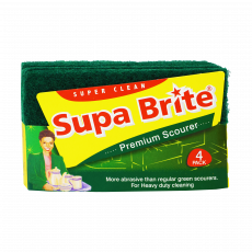 Supa Brite Premium Scourer 4Pk