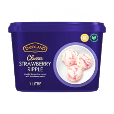 Rzl Strawberry Ripple Icecream 1Ltr