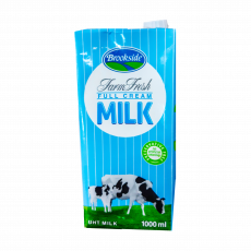 Brookside Uht Whole Milk 1Ltr