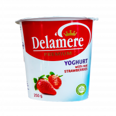 Delamere Yoghurt Strawberry 250Ml
