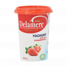 Delamere Yoghurt Strawberry 450Ml