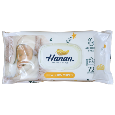 Hanan Water Wipes 72'S