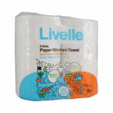 Livelle Kitchen Towel 2Pack White