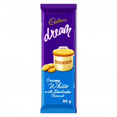 Dream White Choc Biscuit 80G