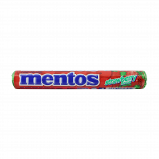 Mentos Gum Strawberry Rolls 37.5G