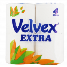 Velvex Extra White Tissue 4Pck