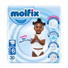 Molfix Diaper Xxlarge No6 30X4 Twin