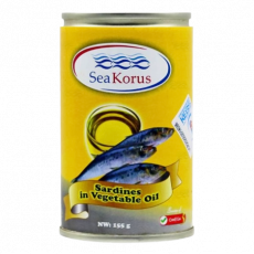 Sea Korus Sardine In Veg Oil 155G