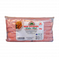 Halal Value Pack Beef Sausages 1Kg