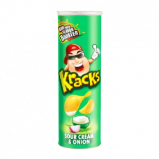 Kracks Potato Crisps Sour Cream...