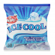 Ice Cool Mint Bubble Gum 50Pcs