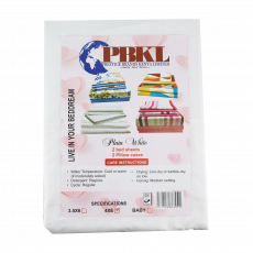 Plain White Bedsheet  4X6