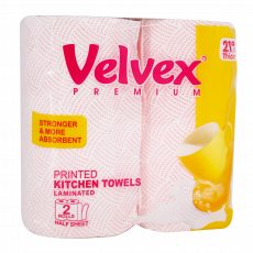 Velvex Printed  Kitchen Towel 2Pack