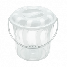 Ken 8L Stripe Clear Bucket+Lid