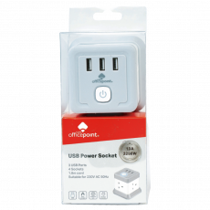 Op Extnsion Socket  Urb-8K 4Way 3...