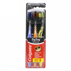Cpl Colgate Zig Zag Charcoal 3 Pack