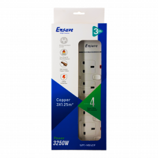 Ensave 4 Way Power Outlet Extension