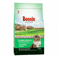 Bonnie Ster.cat Food Chicken 1.5Kg 