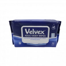 Velvex Adult Body Wipes 72S