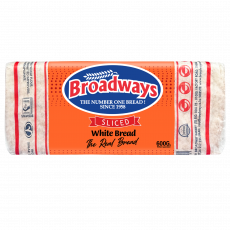 Broadways White Bread 600G