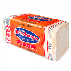 Broadways White Sliced Bread 400G