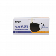Eako Black Dispo Face Mask