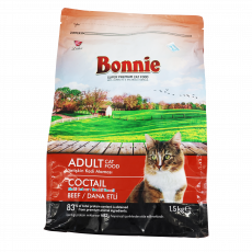 Bonnie Adult Cat Food C/Tail 1.5Kg