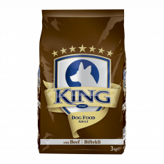 King Plus Adult Dog Food Beef 3Kg