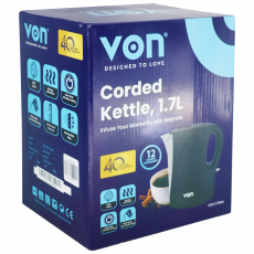 Von Vskc17Bnk Cordless Kettle -...